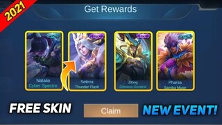 ☑️FREE ELITE SKIN AND EPIC SKIN (CLAIM NOW) 2021 NEW EVENT | MOBILE LEGENDS