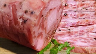 Giò Dăm Bông Món Ngon Mẹ Nấu Cách Làm Đơn Giản|Jambon Thịt Nguội