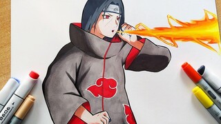 วิธีการวาด Itachi Uchiha - Naruto ทีละขั้นตอนการสอน