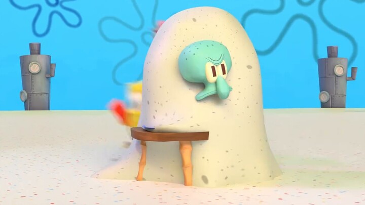 I relearned Blender for two months and tried to restore the SpongeBob animation clips in 3D.
