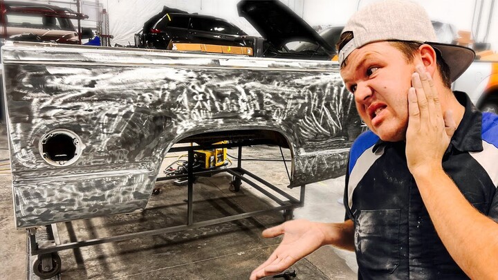 Terrible Paint Work Forces Restart On Aiden's Truck Bed!