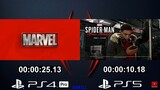 Spider-Man: Miles Morales - PS4 Pro VS PS5 Comparação De Tempo De Loading e Cena Inicial !