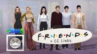 SIMS 4 | CAS |  FRIENDS !! 🛋🐒 Satisfying CC build + CC