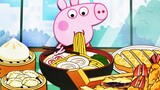 [Peppa Pig] Video Animasi Stopmotion - Acara Mukbang