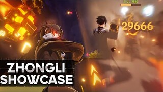 ZHONGLI BUILD & SHOWCASE! (Genshin Impact)