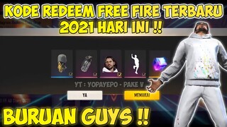 KODE REDEEM FREE FIRE HARI INI 30 AGUSTUS 2021 - GARENA FREE FIRE