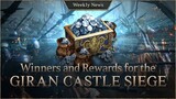 Who became the Ruling Blood Pledge and received the reward? [Lineage W Weekly News]
