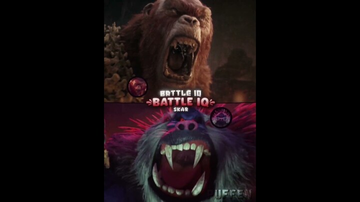 Skar King Vs Spiny Mandrilla #meme #edit #dreamworks #legendary #godzilla #godzillaxkong #thecroods