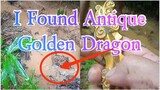 I found golden dragon while metal detecting in mud!