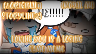 Loving you is a losing game Meme//Fnaf//Afton Family//Royal AU//¿Original Storyline?//