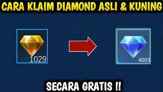 KLAIM DIAMOND ASLI & KUNING MOBILE LEGEND NO BUG ML