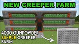 How to Make Creeper Farm in Minecraft Bedrock 1.19 Gunpowder Farm
