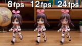 【KizunaAI】Stop Motion Animation丨The difference between Kizuna AI running with different frame number