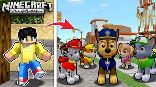 Team PAW PATROL SINAGIP ang UWU CITY sa HUSK ZOMBIE sa Minecraft PE