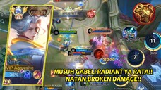 GA RESPECT DAMAGE NATAN YA INI YANG TERJADI!! NATAN BEST BUILD 2023 | MLBB