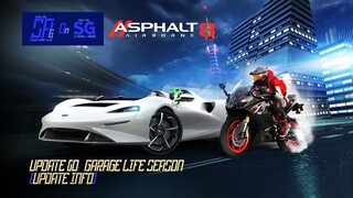 [Asphalt 8: Airborne A8] Vehicle Adjustments, and More | Update 60: Garage Life Season | Information