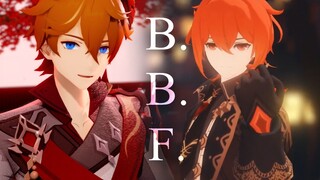 【MMD Genshin Impact】 B.B.F. 【Collab with Syovzai】