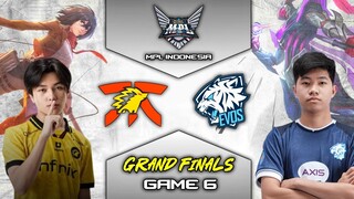 FNATIC ONIC ID vs EVOS GLORY GAME 6 MPL ID SEASON 13 - GRAND FINALS