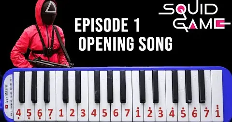 Not Angka Hayyul Hadi NOT PIANIKA SQUID GAME - Opening Episode 1 - Bstation