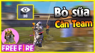 (Free Fire) 38 con mắt quan sát bé bò sữa gánh team 😝| StarBoyVN