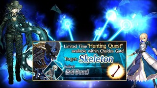 [FGO NA] Skeleton Hunt - Pride Rank ft. Dantes and Artoria 3T | Hunting Quest 6