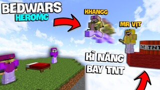 BEDWARS KHANGG VÀ SET MR VỊT ĐẠI CHIẾN HIGHLIGHT TNT SIÊU BÁ ĐẠO *KỸ NĂNG TNT JUMP (Minecraft PVP)