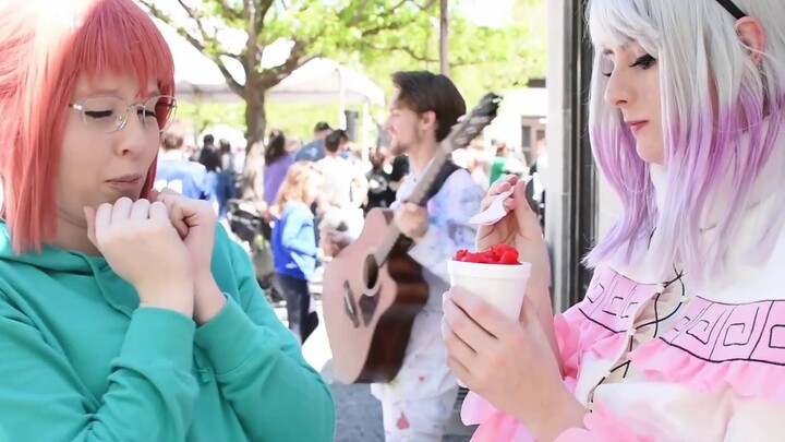 Miss Kobayashi at Cherry Blossom Festival