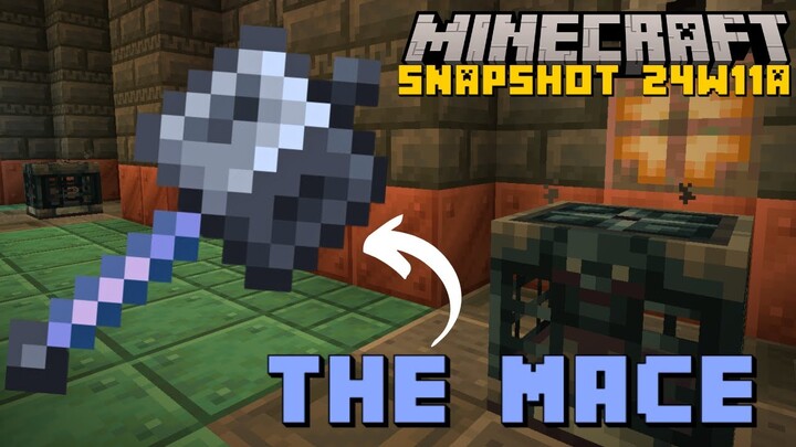 HOW TO OBTAIN THE MACE, A NEW MINECRAFT WEAPON