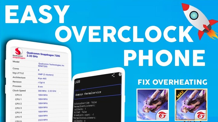 Easy Overclocking Android Device No Root Using LADB | No Overheating in game Free Fire Free Fire Max