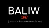 BALIW by SUD (acoustic karaoke female key)