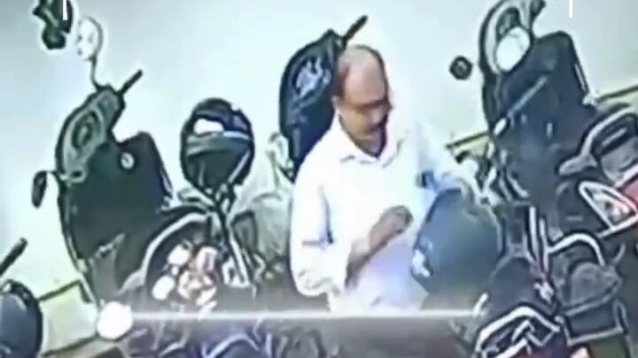 Uncle seems decent but is acting like a petty thief—stealing helmets from the Chief Minister's infor