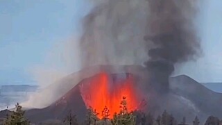 Aktivitas gunung berapi La Palma, Spanyol