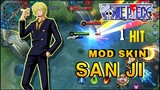 MLBB|Mod Skin Hắc Cước-Sanji Đầu Bếp Băng Mũ Rơm (One Piece) Full Hiệu Ứng|Jin Moba