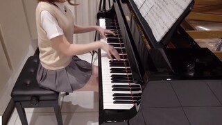 [Saya suka belajar🎹]Cosplay&Piano~ Penampilan "Toaru Kagaku no Railgun" Lagu pembuka Musim 1 "only m