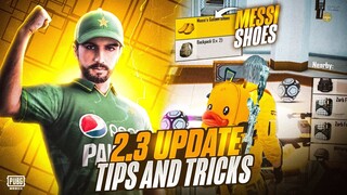 Messi Gold Shoes Hidden Trick 😳 | Pubg Mobile X Pakistan National Cricket Team | 2.3 Tips and Tricks