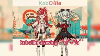 [ Vtuber Fanart ] kobo kanaeru x kureiji ollie tukeran costume //