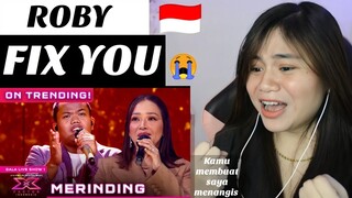WOW! ROBY - FIX YOU (Coldplay) I X Factor Indonesia 2021 I FILIPINA REAKSI