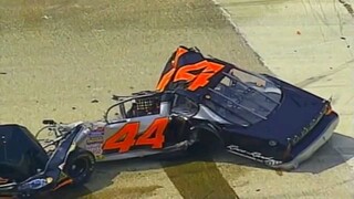 Mike Harmon crash while practicing at bristol