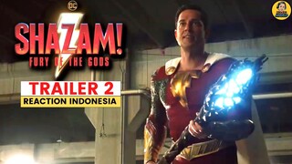 KEMARAHAN PARA DEWA !! | SHAZAM FURY OF THE GODS TRAILER 2 REACTION INDONESIA