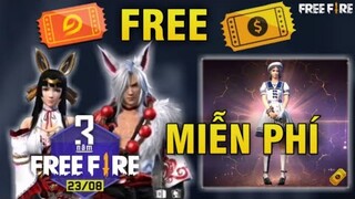 Sinh Nhật 3 Năm Free Fire Nhận Quà Free Cực Khủng,Vòng Quay Vàng Và Vòng Quay Chế Tác Mới| Free Fire