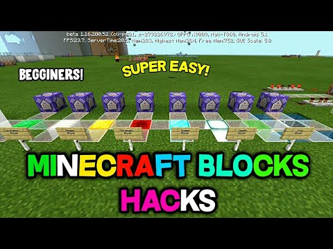 How To Hack Minecraft Blocks Using Commands Block For Beginners Bilibili