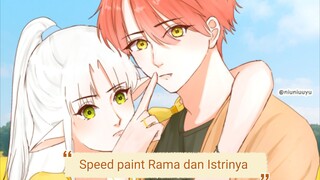 speed paint! Bulan madu bersama istri Elf ku!