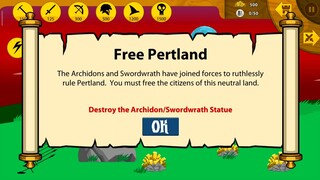 Free Pertland - Destroy the Archidon Statue - Stick War: Legacy