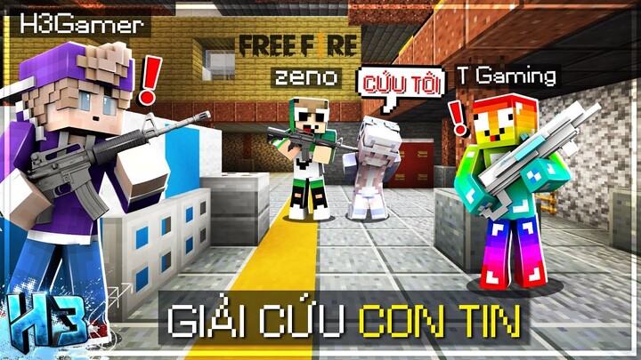 H3 Cùng T Gaming GIẢI CỨU CON TIN Khỏi Khủng Bố Zeno Trong Free Fire Minecraft! | #21 - MINI GAME