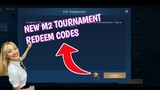 New M2 Tournament Redeem codes in Mobile Legends | Redeem Code January 2021