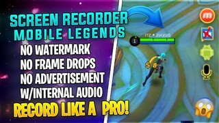 Best Screen Recorder for Mobile Legends 2021 ✅ (No Lag / Frame Drops + Internal Audio) - MLBB 🔥