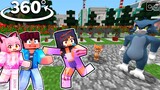APHMAU saving friends from Tom and Jerry - Minecraft 360°