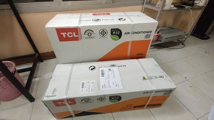 Review ซื้อแอร์ราคาส่ง ได้อะไรบ้าง แอร์ใหม่ TCL inverter 12000 BTU - KnyTech