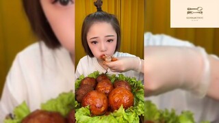 Mukbang thịt viên khổng lồ #anngon