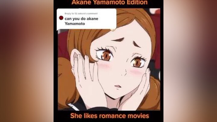 Reply to  sorry for the late respond but here's akane! fyp fypシ anime haikyuu headcannons akane akaneyamamoto